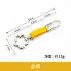 Nuevo llavero de flor de ciruelo con hebilla de resorte floral de cuero, colgante para bolso, accesorio DIY de superventas transfronterizo para parejas
