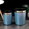 Lixeira Estilo Europeu Doméstica Sala de Estar Cozinha Quarto Sem Tampa Grande Criativa Banheiro Lixeira de Plástico com Anel de Pressão