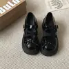 Sapatos Mary Jane Estilo Doce para Mulheres, Outono 2026, Novos Sapatos Pequenos de Couro com Plataforma Grossa para Aumentar a Altura e Tira com Laço para Meninas
