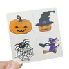 Pegatinas de Tatuaje de Halloween para Niños Caricatura Calabaza Maquillaje Pegatinas Faciales Decorativas Murciélago Maquillaje Accesorios para Eventos y Actuaciones