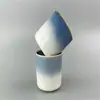 Conjunto de Xícaras de Café de Cerâmica Estilo Levemente Luxuoso e Sofisticado, Estilo Ins, High-End, Requintado, Louça para Chá da Tarde Britânico, Xícara e Pires de Cores Contrastantes