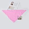 Toalla triangular de algodón puro de color liso para llevar a domicilio, babero para mascotas, toalla para babas de perro y gato, toalla triangular navideña para mascotas