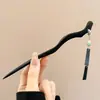 Nuevo Pasador de Madera Estilo Chino para Mujer, Pasador de Borla de Alto Nivel Estilo Antiguo, Pasador Versátil para Recogidos en la Parte Trasera de la Cabeza, Accesorio para el Cabello