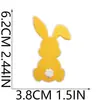 Adesivos de Tecido Bordados de Coelho Colorido de Páscoa Coelho Patch de Decoração para Bolsa de Vestido de Feriado Etiqueta Bordada em Computador