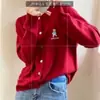 Cardigan de Caxemira Novo para Primavera e Outono Feminino Solto Emagrecedor Temperamento Camisola Camada Outerwear Bordado Malha Versátil Estilo Coreano