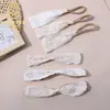 Accesorios para el cabello de niños japoneses y coreanos bordado blanco banda para el cabello de bebé diadema de encaje hecha a mano DIY anillo para bebé al por mayor