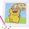 Nuevo Pintura de Diamantes Sanrio Creativo Infantil DIY Enmarcado Pegatina de Diamantes Completos Dibujos Animados Juguetes Educativos Venta al por Mayor