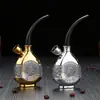 2021 Nuevo Set de Cachimba Mini de Plástico Dorado y Plateado Lavable Translúcido ABS Tubería de Agua Bolsa para Tabaco Al por Mayor