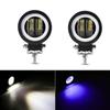 Farol de LED para Motocicleta Luz de Trabalho LED Nova Luz de Nevoeiro Modificada Off-Road 20W com Olho de Anjo