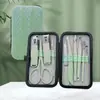 Cortaúñas de color degradado, juego de 19 cortaúñas de acero inoxidable, cortaúñas, herramientas de manicura, juego de manicura de belleza