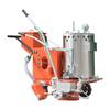 Máquina marcadora de pavimento termoplástica de empuje manual, vehículo marcador de pavimento, máquina marcadora por vibración, un solo cilindro, barras paralelas, caldera termoplástica