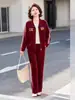 Conjunto de Moletom Esportivo para Mãe, Estações Primavera e Outono de 2026, para Mulheres de Meia-Idade, Roupa Casual para Corrida, Conjunto Elegante de Duas Peças