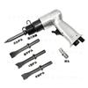 Pá Pneumática 150mm Martelo de Ar Ferramenta Martelo de Ar Picador de Ar Picador de Ar Removedor de Ferrugem Pistola Cabeça Cinzel Máquina de Conserto de Pneus Conjunto Cabo Redondo
