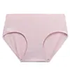 Ropa Interior para Mujer Producto Nuevo Una Pieza Algodón Puro Cintura Media Talla Grande Calzones para Mujer Antibacterianos Estudiante Color Sólido Ropa Interior