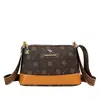 Bolso Cuadrado Pequeño Elegante para Mujer Madura Otoño 2025 con Costuras y Cremallera, Tamaño Mediano, Bolso de Hombro y Cruzado para Uso Diario