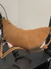 Bolso Cruzado Retro Esmerilado de un Solo Hombro para Debajo del Brazo 2026 Nuevo Estilo Otoño/Invierno Bolso Croissant para Mujer Bolso Cruzado Versátil tipo Bollo