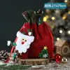 Decoración navideña bolsa de regalo bolsa de dulces bolsa de manzana para niños tienda actividad de jardín de infantes ambiente de Nochebuena disposición