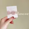 Pinza de Pato con Lazo de Cristal Perlado, Lujo Accesible y Pinza Lateral de Gama Alta para el Cabello, Accesorio para el Cabello Dulce para Flequillo de Niña