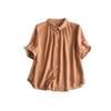 Camiseta de manga corta para mujer, ligera, transpirable, estilo informal, holgada y fresca, de Tencel, para el día del pedido de Penny.