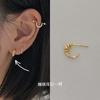 Pendientes Chapados de Plata 925 con Cierre de Rosca para Mujer, Diseño de Nicho, Clavos de Oreja de Gama Alta, Modernos para el Viaje al Trabajo