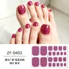 Brillo Color Sólido Perlado Pegatinas para Pies Pegatinas para Uñas Impermeables de Larga Duración Pegatinas para Dedos de Pies Pegatinas para Uñas de los Pies Europeas y Americanas Personalizado UÑA