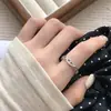 Anel de Moda Versátil com Design de Nicho em Prata de Lei S925 para Mulheres, Estilo Japonês e Coreano, Joia Minimalista Tendência Personalizada de Luxo Leve