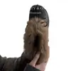 Versión de lana~Mocasines retro de punta redonda y tacón oculto para mujer, zapatos de mujer versátiles y cómodos, zapatos de piel sintética afelpada gruesa y cálida
