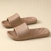 Pantuflas de Cuero Maillard para Interiores Silenciosas para Parejas Baño Hogar Antideslizantes Suela Suave Pantuflas de Eva Verano Ropa de Exterior para Mujeres