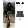 Falda de Lana Estilo Coreano Falda Corta Ajustada al Cadera Otoño Prenda Base Conjunto Completo Conjunto de Ropa Adelgazante Otoño para Mujer