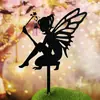 Nuevo producto transfronterizo: Jarrón de hada de flor de hierro, decoración de linterna luminosa, manualidad de jardinería para césped de jardín al aire libre