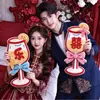 Accesorios para Fotos de Boda, Accesorios Pequeños Creativos de Atmósfera para Sostener por las Damas de Honor y Mejores Amigas de la Novia, Sesión de Fotos con Bata de Novia por la Mañana, Fotos de Alta Calidad