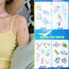 Pegatinas de Tatuaje de Mar Profundo, Pegatinas de Tatuaje Coloridas, Pequeñas Frescas Impermeables y de Larga Duración para Cubrir Cicatrices en el Brazo, Estilo Ins de Alta Gama
