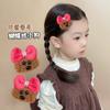 Venta caliente de Yiwu, accesorios, horquilla de felpa, accesorios para el cabello, lazo rizado, horquilla para cachorro, linda horquilla para niños, clip para flequillo