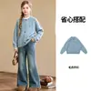 Suéter Chaqueta de Punto Grueso para Niñas Primavera Otoño 2026 Nuevo Estilo Coreano Dulce para Niñas Pequeñas Súper Bonito