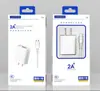Carregador de celular 5V2A 3C certificação cabeça de carregamento Adaptador de energia USB terno carregamento rápido em estoque com embalagem