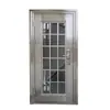 Puerta de Acero Inoxidable 304 Puerta de Seguridad de Acero Inoxidable Puerta Doble Puerta de Campo Puerta de Vidrio para Balcón Puerta Individual para el Hogar