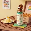 BEDDYBEAR/Oso Taza Serie Académica Animal Taza Térmica Mapache Taza de Doble Uso Taza para Beber de Aprendizaje Botella de Agua para Escuela Primaria