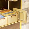 Cesta de Almacenamiento Plegable Catiónica con Marco de Acero, Caja de Almacenamiento para Armario del Hogar, Almacenamiento de Ropa con Diseño a Prueba de Humedad
