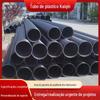 Fabricantes de tubos corrugados de parede dupla de HDPE, tubos de plástico preto de polietileno, tubo de drenagem de esgoto enterrado de grande diâmetro