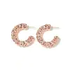 Pendientes de Aro C Martillados con Conservación de Color Patentada de la Marca Mesurely, con un Aspecto Sencillo y de Alta Gama, Exclusivamente para Ventas Transfronterizas y Dropshipping
