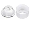 Suministro de fábrica 5050 lente redonda convexa blanco lechoso 90 grados adecuado para luz de línea fuente de luz puntual lente lavadora de paredes material PC