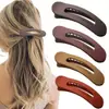 Presilha Grande para Franja Amazon, Presilha Bico de Pato Macaron Fashion, Presilha Lateral para Maquiagem Sem Marcas, Presilha de Cabelo Transparente para Fios Soltos