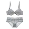 Sutiã Push-Up com Suporte de Aro para Comércio Exterior Transfronteiriço, Top Fino e Base Grossa, Conjunto de Lingerie Sexy, Sutiã Anti-Queda
