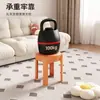 Taburete Bajo Tapizado Espiral para el Hogar, Resistente y Duradero, Apilable, Taburete Pequeño para Mesa de Centro de Sala de Estar, Cómodo para Sentarse Largamente, Taburete Bajo para Niños