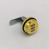 Cerradura de combinación dorada de 30 mm para cajón, cerradura mecánica de combinación de tres dígitos, cerradura de dial de combinación