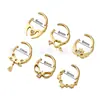 Pingente de liga de titânio F136 Brincos de argola para nariz Joias para piercing corporal de liga de titânio G23 Atacado de Piercings para Nariz