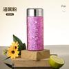 Termo de Titanio Puro Taza Portátil de Doble Pared para Bolsillo de Mujer Taza Pequeña para Exteriores Taza para Escuela Oficina 200ml Taza de Té