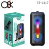 BT-2417 Altavoz Bluetooth Doble de 4 Pulgadas para Exteriores Conveniente Reproductor de U Disk Tarjeta Plug-in Altavoz Doble Karaoke Inalámbrico Portátil Audio