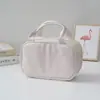 Nueva Bolsa de Cosméticos de PU de Gran Capacidad de Alta Gama para Viaje Sencilla Bolsa de Aseo Multifuncional Portátil Impermeable
