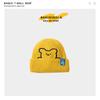 Estilo de Día de Otoño e Invierno Oso Lindo Bordado Gorro de Lana para Mujer Cálido Protección para Orejas Etiqueta de Tela Sonriente Gorro Tejido Moderno Combinable con Todo